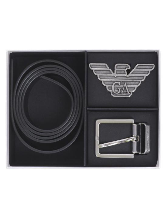  엠포리오 아르마니 가죽 벨트 Y4S270YLP4XNERO 88001 Black