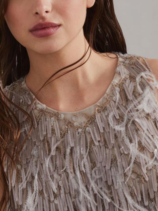  브루넬로 쿠치넬리 민소매 티셔츠 MF940VR200C9643 taupe - BRUNELLO CUCINELLI