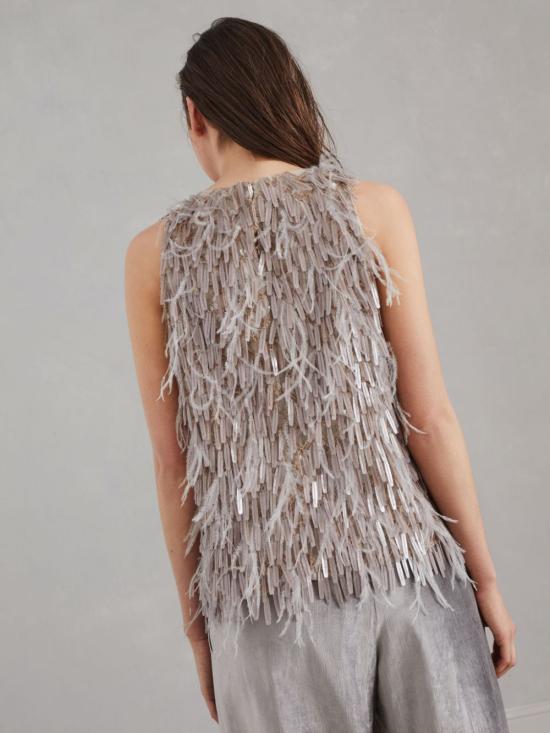  브루넬로 쿠치넬리 민소매 티셔츠 MF940VR200C9643 taupe - BRUNELLO CUCINELLI