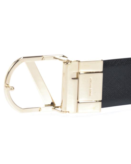  에르메네질도제냐 가죽 벨트 BVARE1980BNEROMARRONE FDN Black - ERMENEGILDO ZEGNA