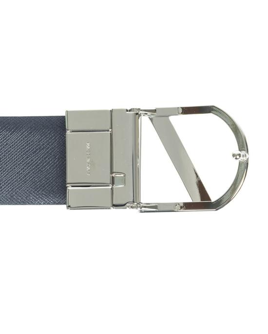  에르메네질도제냐 가죽 벨트 BSAFM2965ANEROBLU NEN Black - ERMENEGILDO ZEGNA