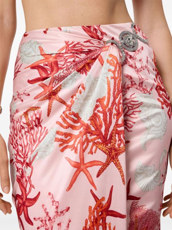  베르사체 미디 스커트 10164211A11713 pink - VERSACE