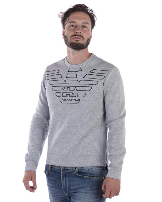  엠포리오 아르마니 스웨터 6Z1MP01JTYZGRIGIOCHIARO F646 GREY - EMPORIO ARMANI