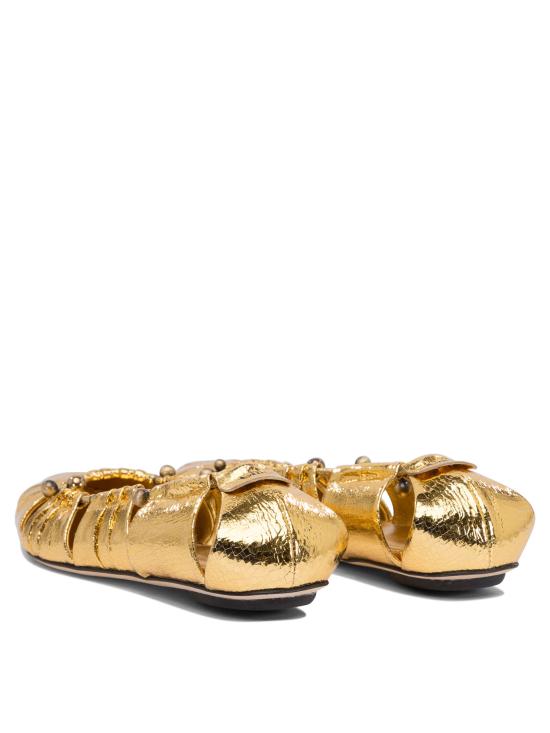 25SS 끌로에 플랫 슈즈 C25S08JQO9DA Gold - CHLOE