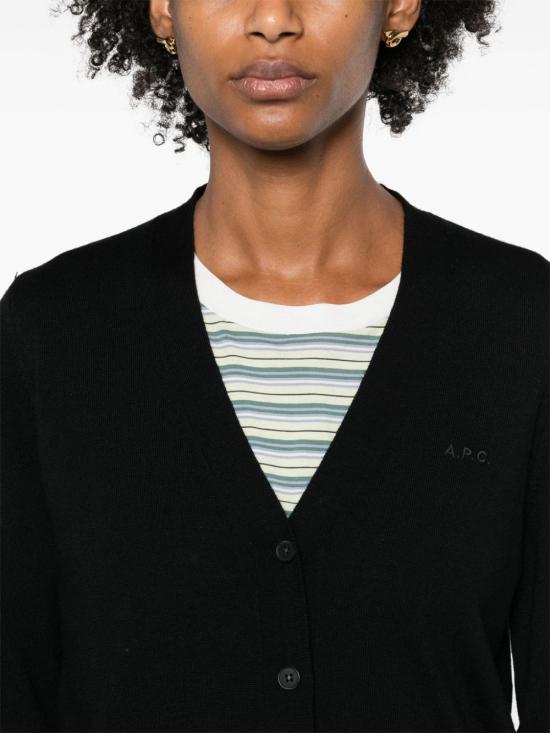  아페쎄 가디건 WVAWMF22258 black - A.P.C.
