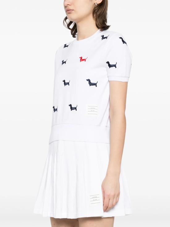 25SS 톰브라운 반팔 티셔츠 FJS206EJ0055 100 WHITE - THOM BROWNE