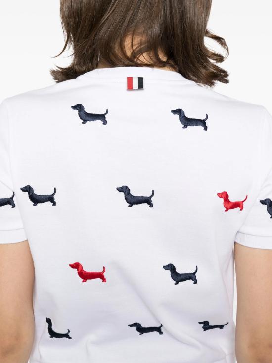 25SS 톰브라운 반팔 티셔츠 FJS206EJ0055 100 WHITE - THOM BROWNE