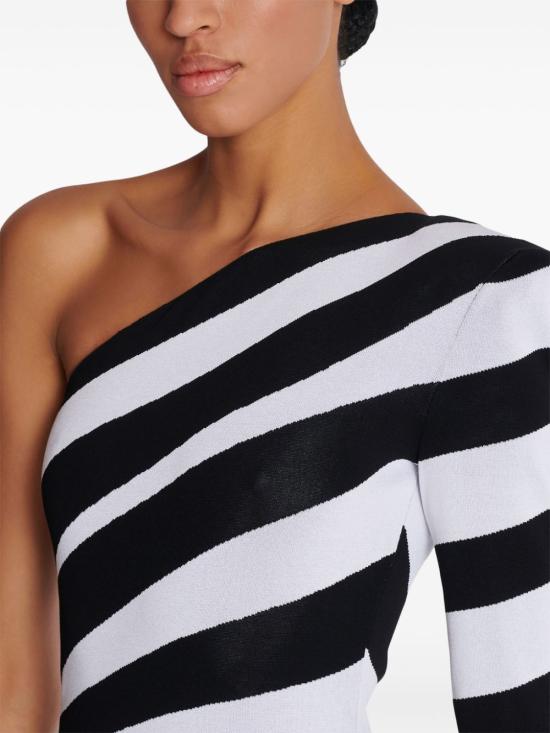  발망 롱 원피스 DF1RR755KG78 - BALMAIN