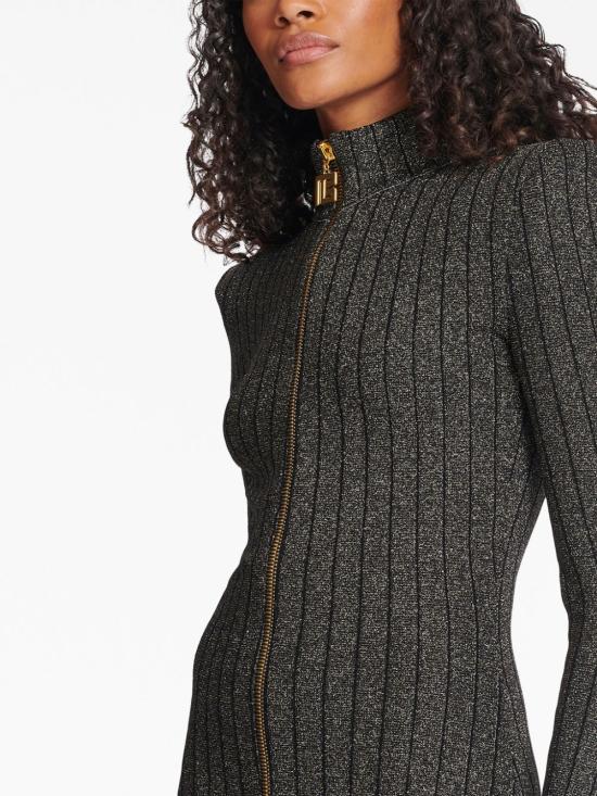  발망 숏 원피스 BF2R8393KF12 charcoal - BALMAIN