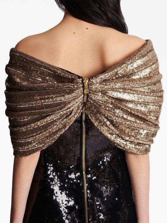  발망 숏 원피스 BF1R9012MD05 - BALMAIN