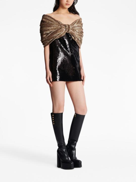  발망 숏 원피스 BF1R9012MD05 - BALMAIN