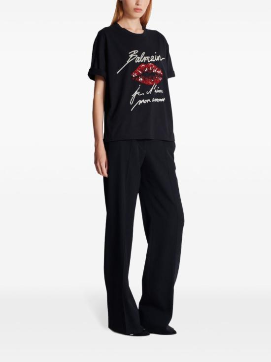  발망 반팔 티셔츠 EF1EG125PC74 - BALMAIN