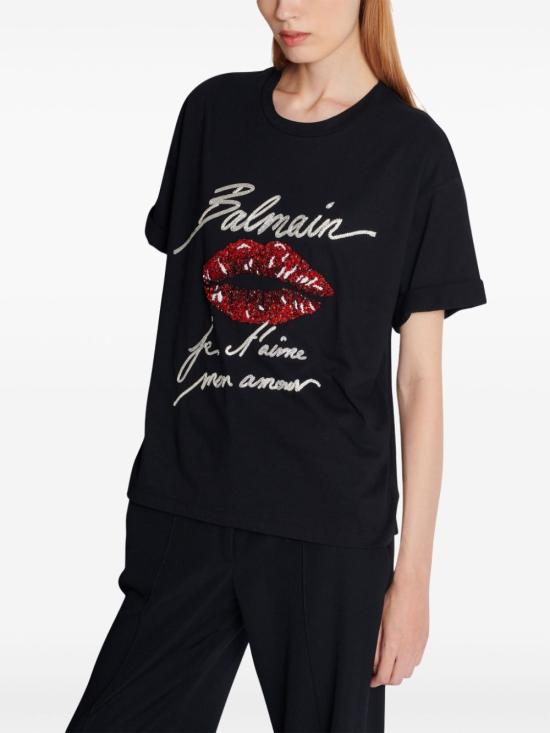  발망 반팔 티셔츠 EF1EG125PC74 - BALMAIN