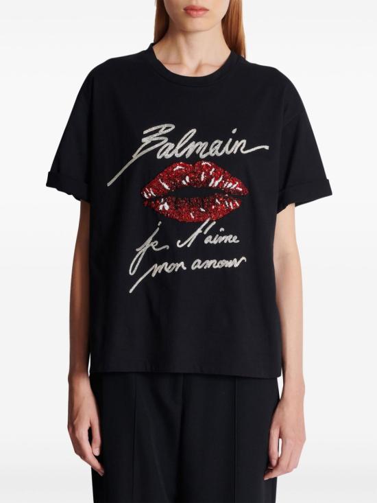  발망 반팔 티셔츠 EF1EG125PC74 - BALMAIN