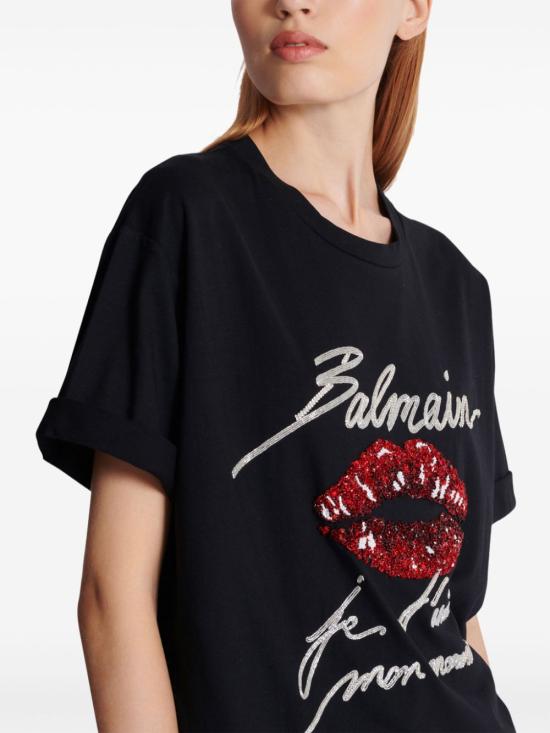  발망 반팔 티셔츠 EF1EG125PC74 - BALMAIN