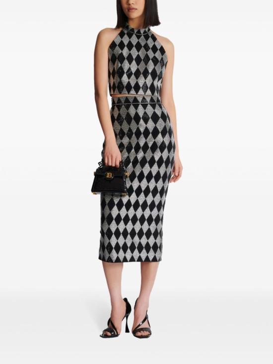  발망 민소매 티셔츠 DF1AB445PC42 - BALMAIN