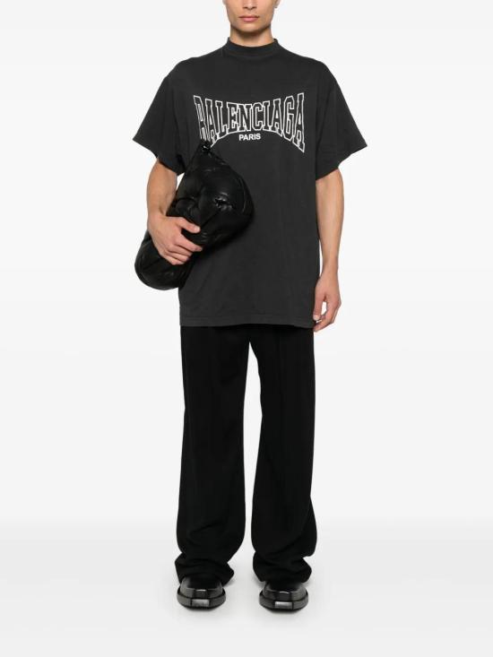  발렌시아가 반팔 티셔츠 787349TRVH5 black - BALENCIAGA