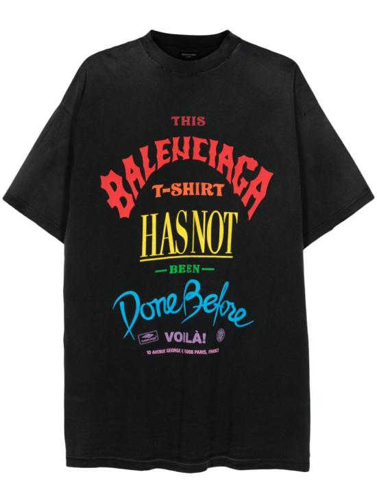  발렌시아가 반팔 티셔츠 787349TQVW4 black