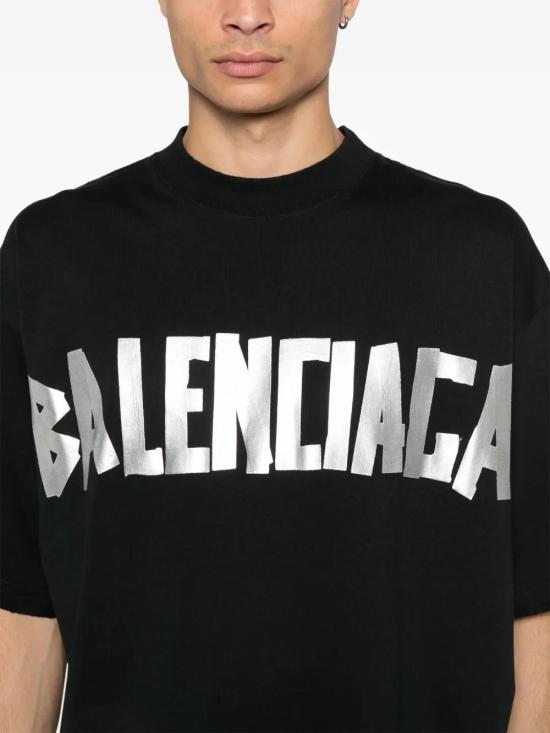  발렌시아가 반팔 티셔츠 739784TQVQ8 black - BALENCIAGA