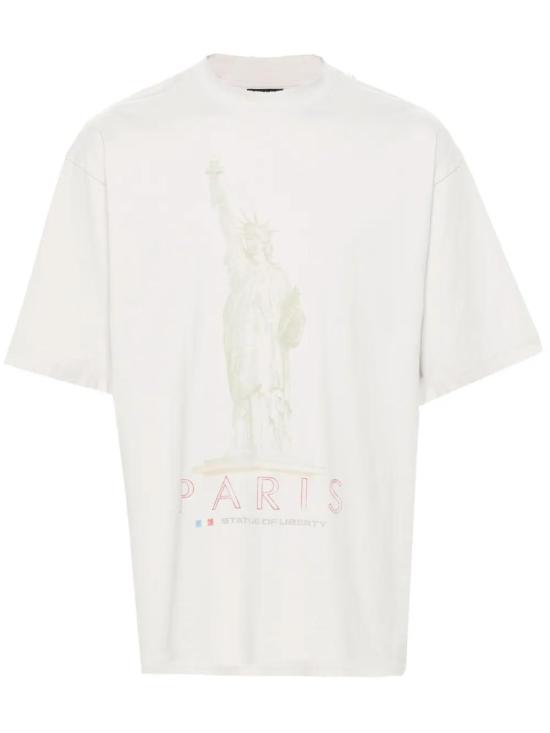  발렌시아가 반팔 티셔츠 764235TQVR9 white