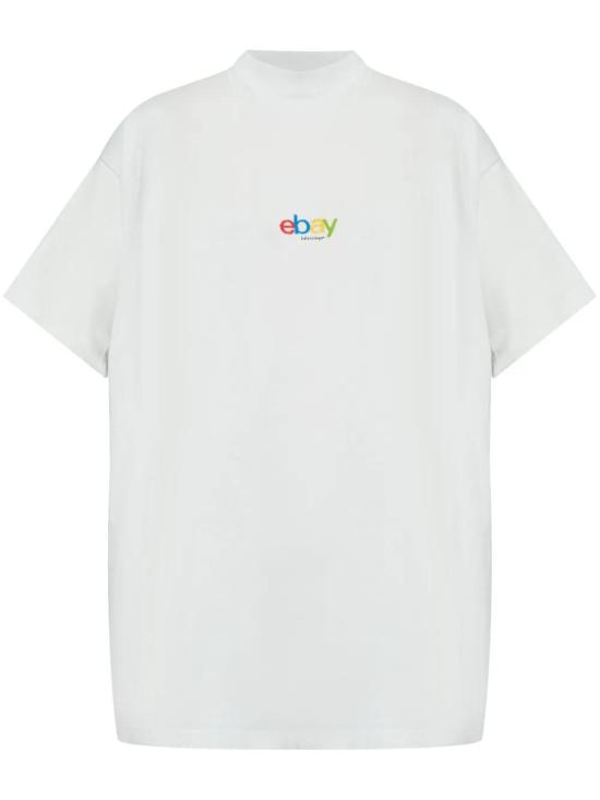  발렌시아가 반팔 티셔츠 787349TRVE8 cream