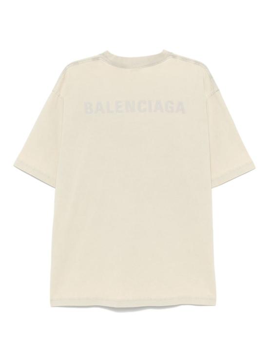  발렌시아가 반팔 티셔츠 764235TPVK1 ecru - BALENCIAGA