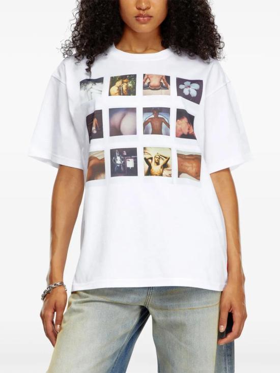  디젤 반팔 티셔츠 P014400SPEJ white - DIESEL