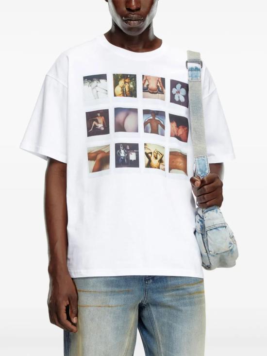  디젤 반팔 티셔츠 P014400SPEJ white - DIESEL