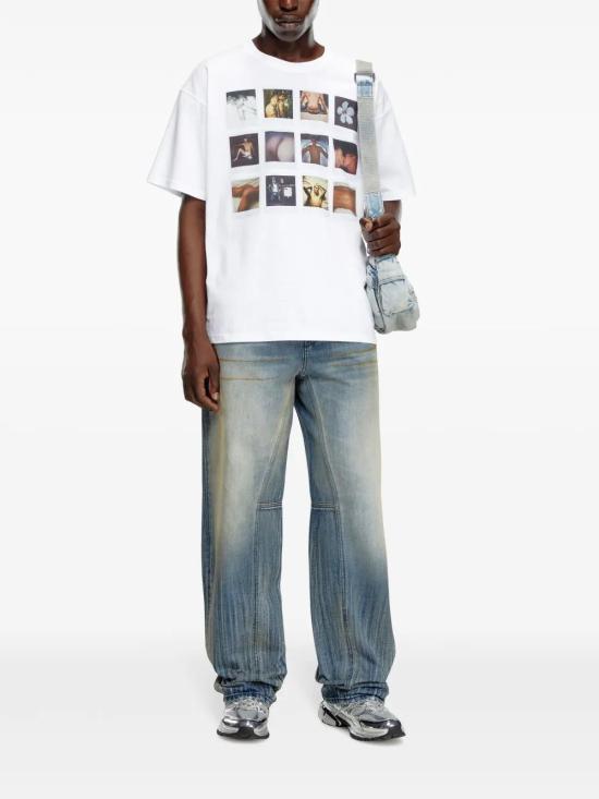  디젤 반팔 티셔츠 P014400SPEJ white - DIESEL