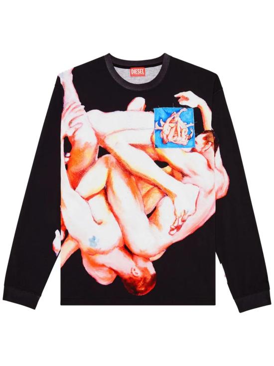  디젤 긴팔 티셔츠 P014500SPEJ black