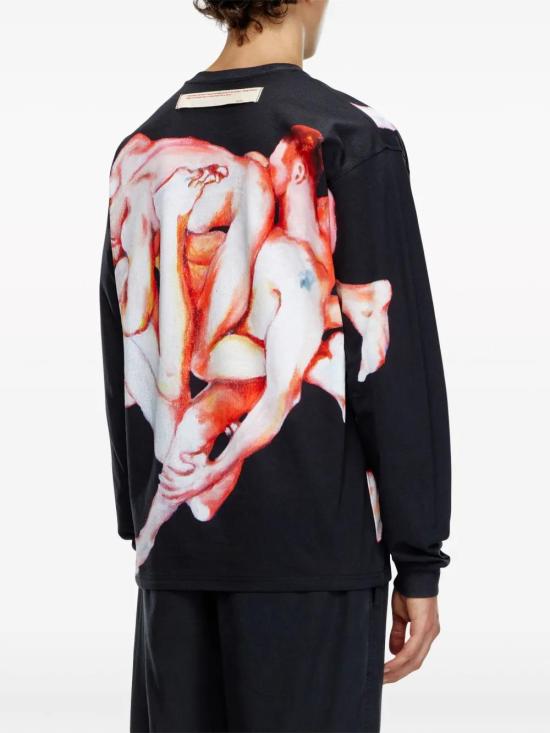  디젤 긴팔 티셔츠 P014500SPEJ black - DIESEL