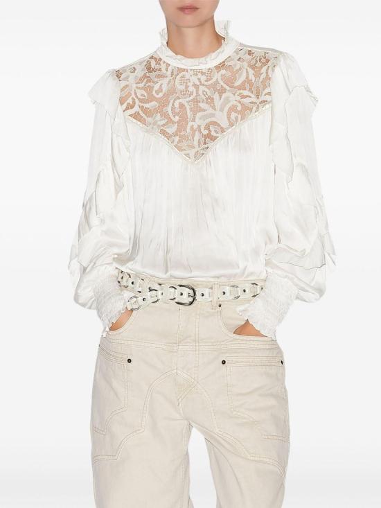 25SS 이자벨마랑 탑 HT0608FA C1J17I23EC BEIGE - ISABEL MARANT