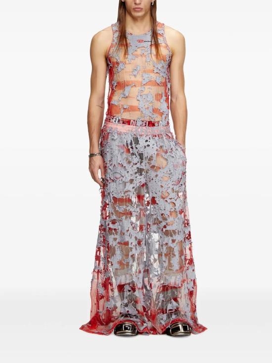  디젤 민소매 티셔츠 A177580SPAE grey - DIESEL