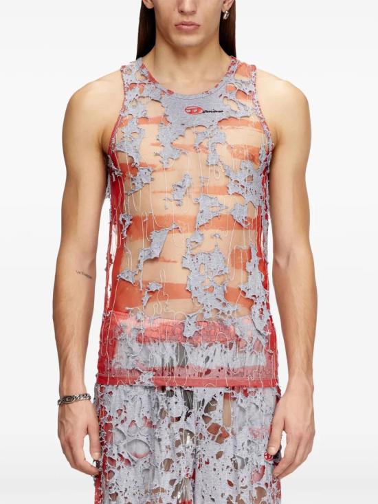  디젤 민소매 티셔츠 A177580SPAE grey - DIESEL