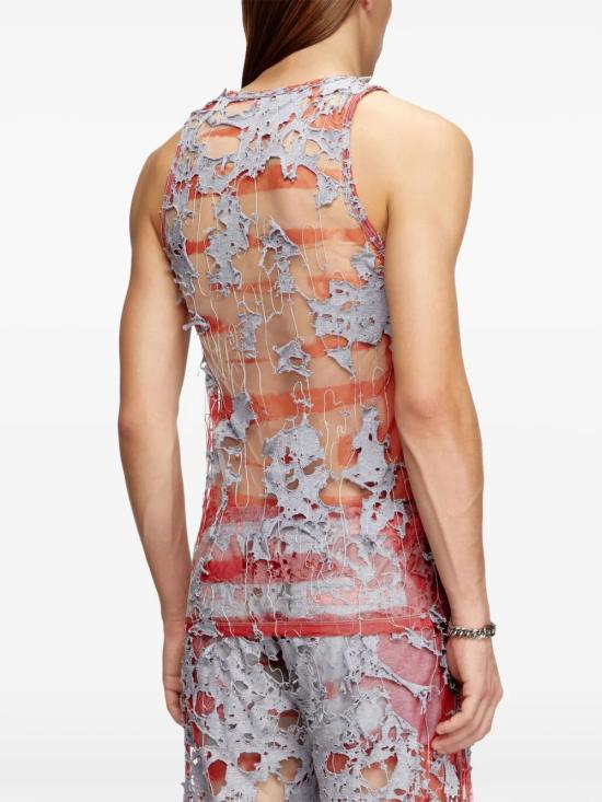  디젤 민소매 티셔츠 A177580SPAE grey - DIESEL