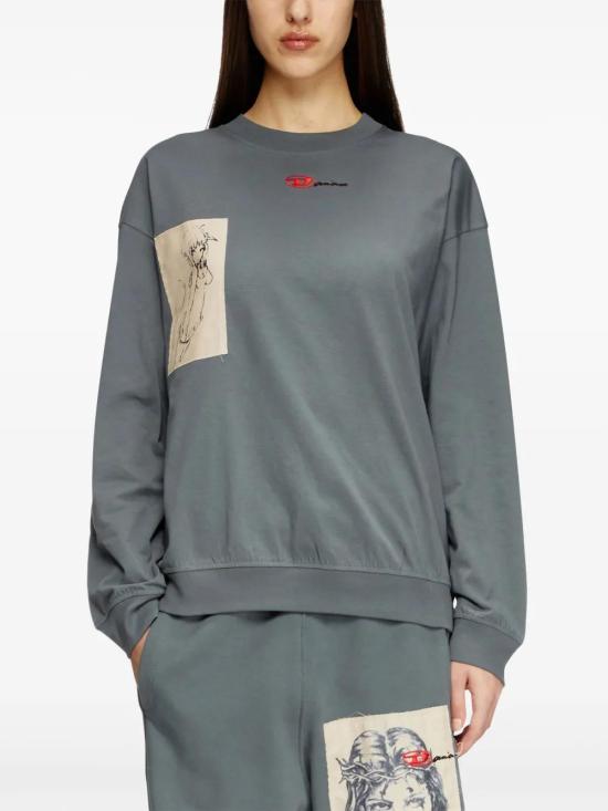  디젤 긴팔 티셔츠 A177960SPEA grey - DIESEL