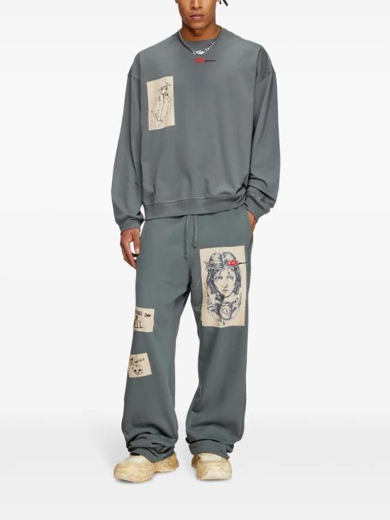  디젤 긴팔 티셔츠 A177960SPEA grey - DIESEL