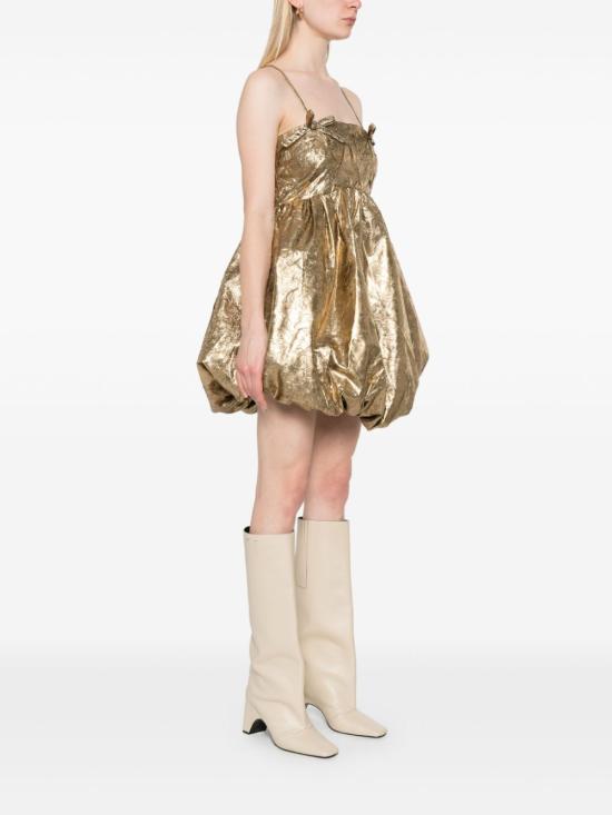  가니 숏 원피스 W0023 gold - GANNI