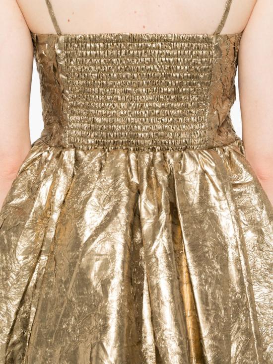  가니 숏 원피스 W0023 gold - GANNI