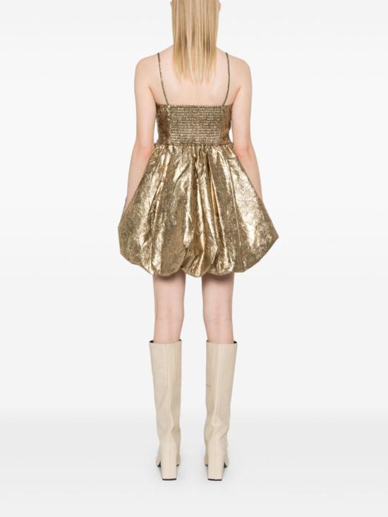  가니 숏 원피스 W0023 gold - GANNI