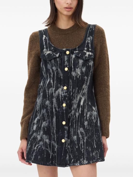  가니 숏 원피스 J1597 black - GANNI