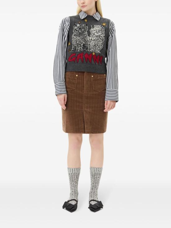  가니 민소매 티셔츠 K2375 - GANNI