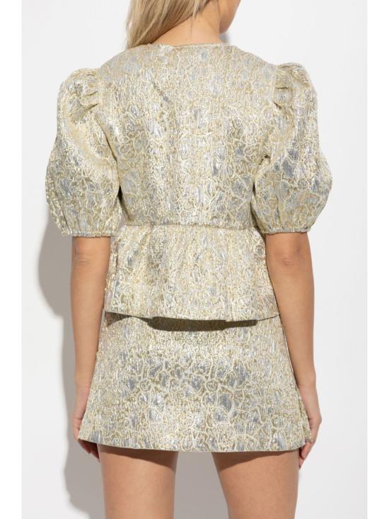  가니 블라우스 W0329 gold - GANNI