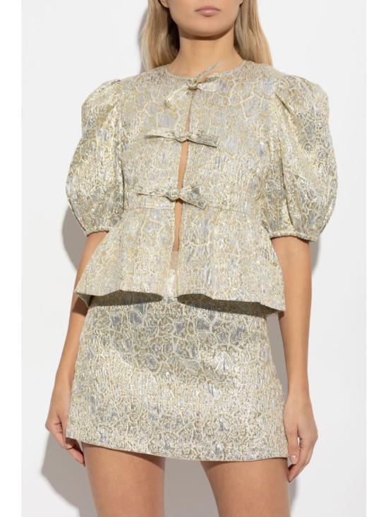  가니 블라우스 W0329 gold - GANNI