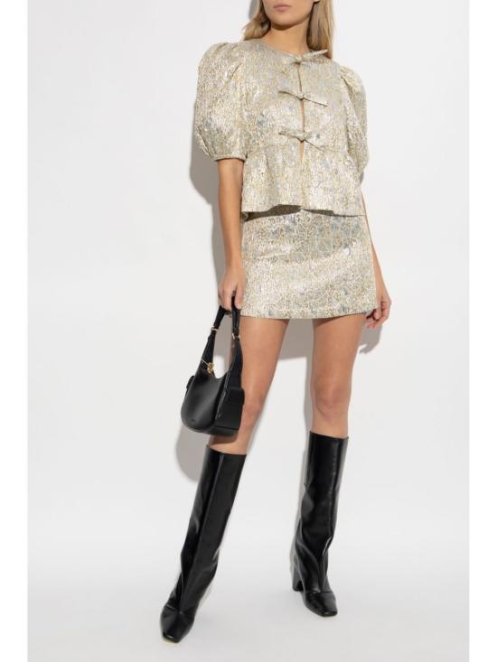  가니 블라우스 W0329 gold - GANNI