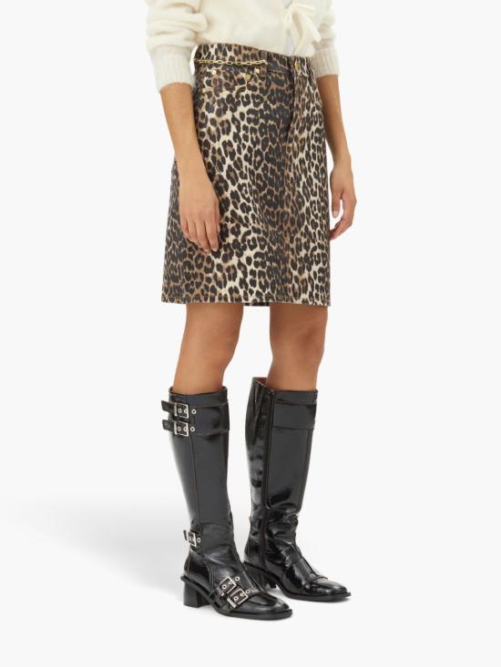  가니 숏 스커트 J1607 brown - GANNI