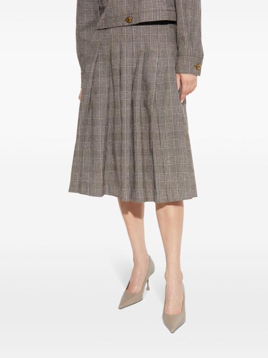  셀프 포트레이트 미디 스커트 RS25100MSKBR brown - SELF PORTRAIT