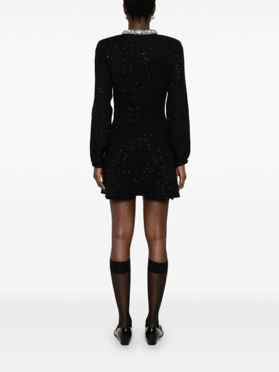  셀프 포트레이트 숏 원피스 RS25035S black - SELF PORTRAIT
