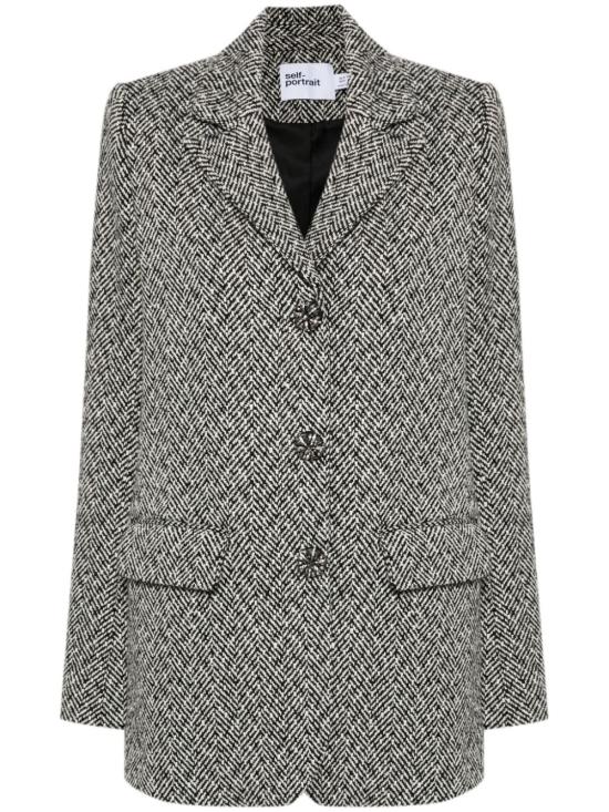  셀프 포트레이트 수트 자켓 AW24173J black