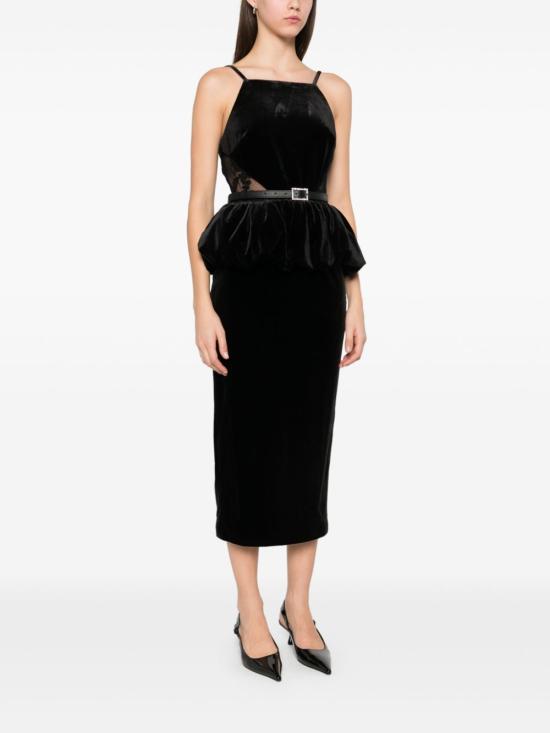  셀프 포트레이트 롱 원피스 RS25072M black - SELF PORTRAIT